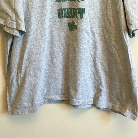 St. Paddy’s Lucky Tee Shirt 3XL gray men t-shirt - Picture 4 of 8